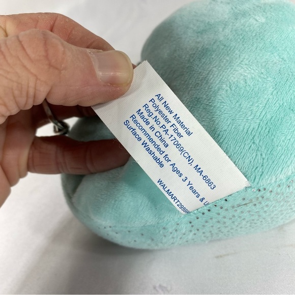 Smile Blue Heart Small Plushie - Picture 4 of 4